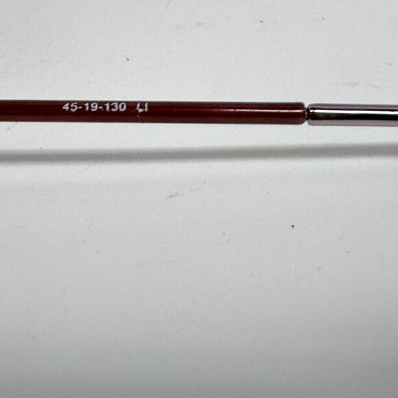 Gallery G530 YG 45-19-130 Silver Metal Full Rim Eyeglasses Frame H19654 - Picture 5 of 7